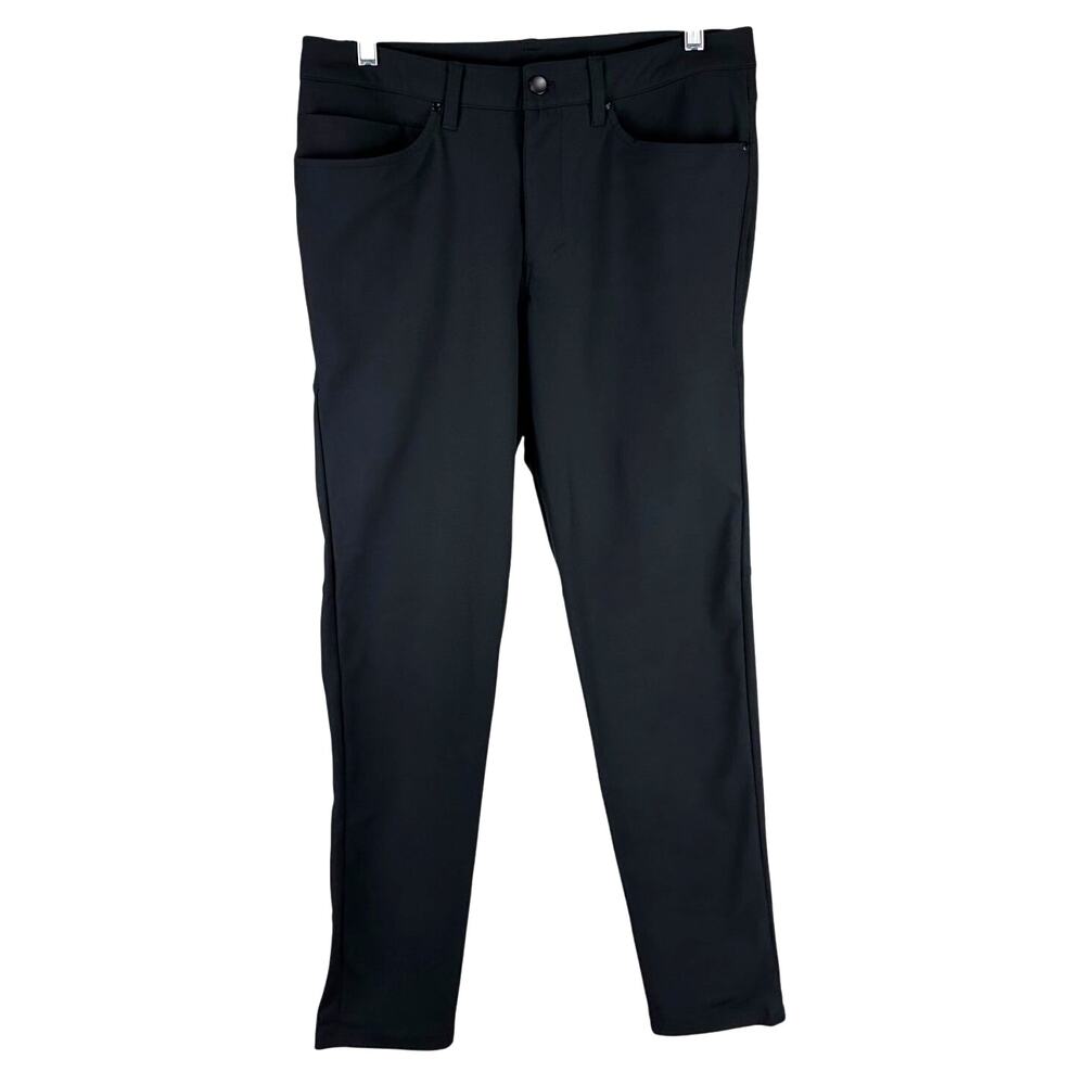 Lululemon ABC Pant Slim Warpstreme Black Men's Size 31 x 31 Excellent Condition